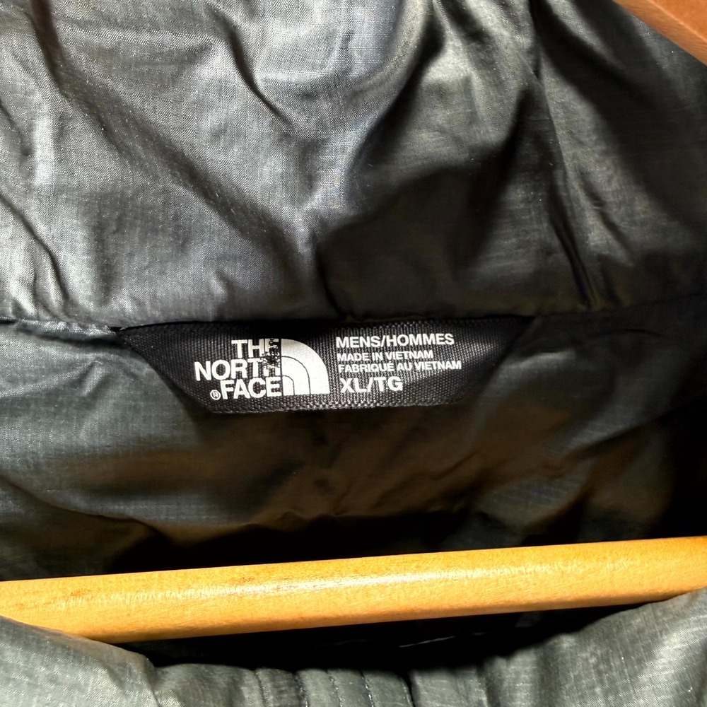 The North Face ThermoBall Jacket Mens XL Olive Gray Half Zip Mock Neck Pullover - Picture 4 of 11